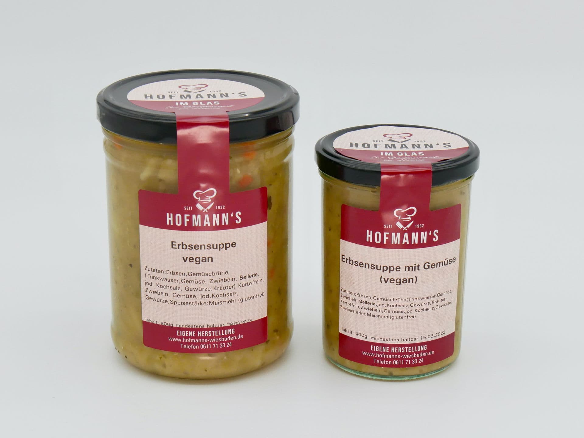 Erbsensuppe mit Gemüse (vegan)