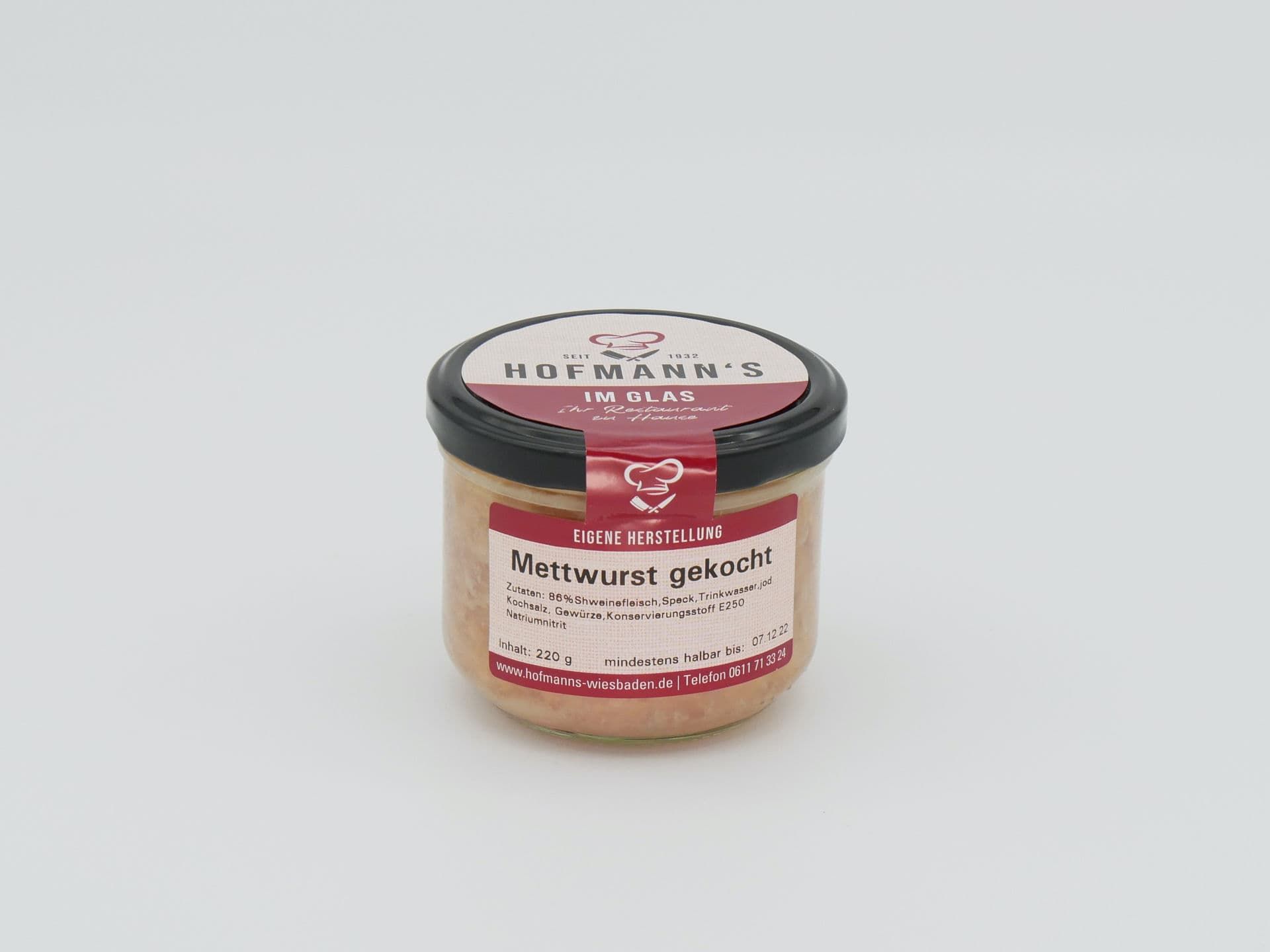 Mettwurst gekocht